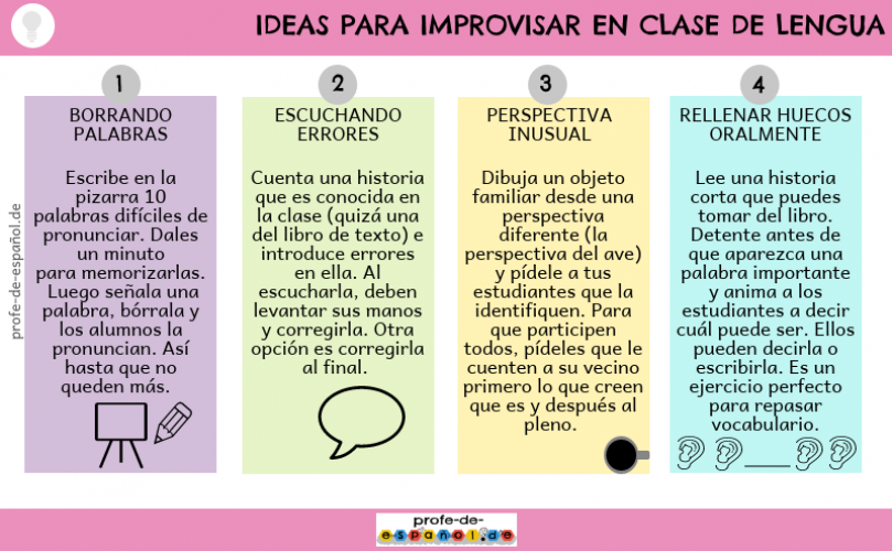 Ideas para improvisar